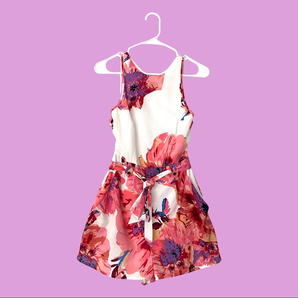 Yumi Kim Floral Jumpsuit in Pink and Purple